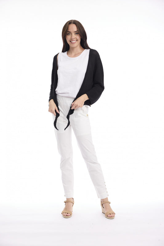 Knit Tie Shrug | Black