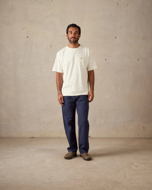 Boxy Hotline Tee | Chalk