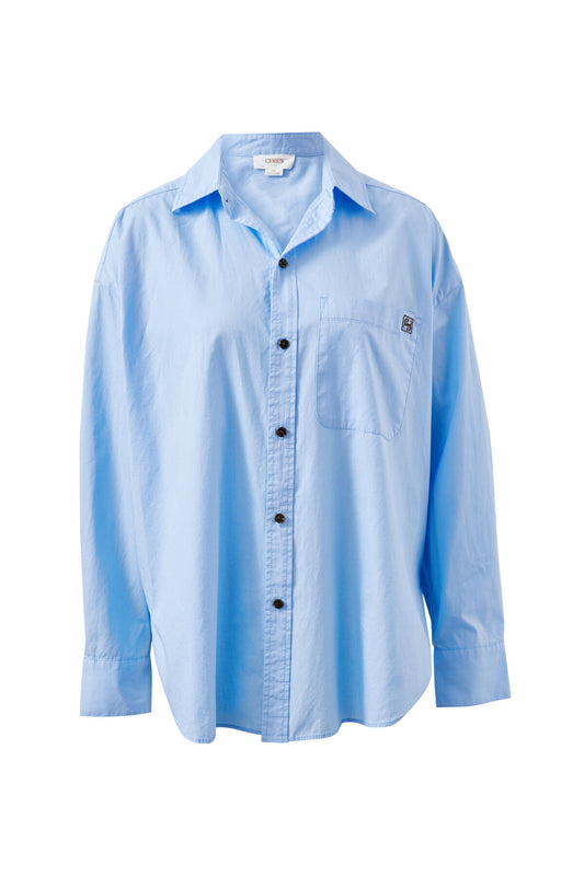 Peta Oversized Shirt | Sky Blue