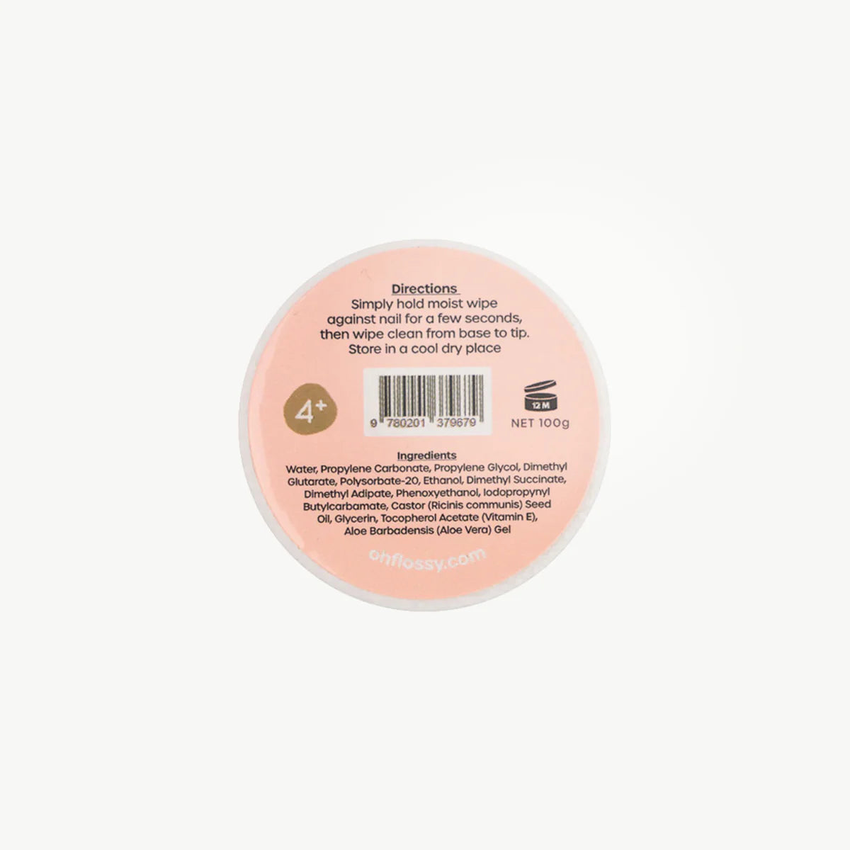 Oh Flossy Water-Based Nail Polish Remover