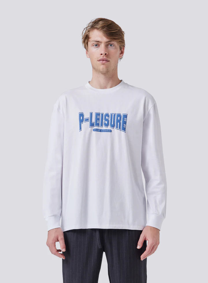 P-Leisure College LS Tee | White