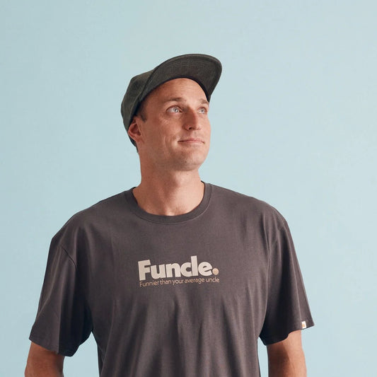 Funcle Organic Cotton Tee | Washed Black