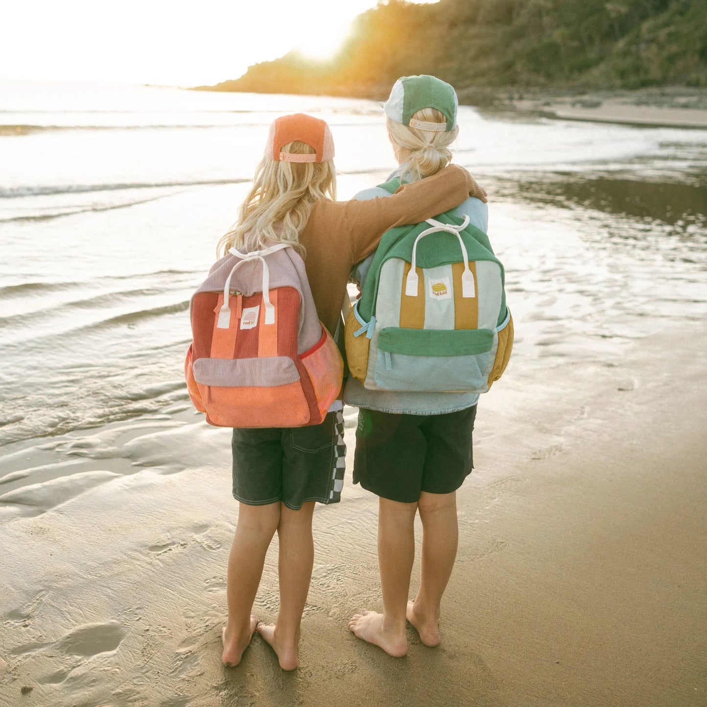 Corduroy Splice Eco Kids Backpack | Lagoon