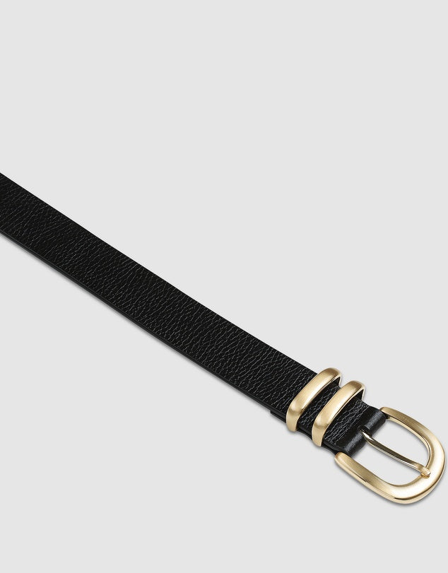 Let it Be Belt | Black/Gold