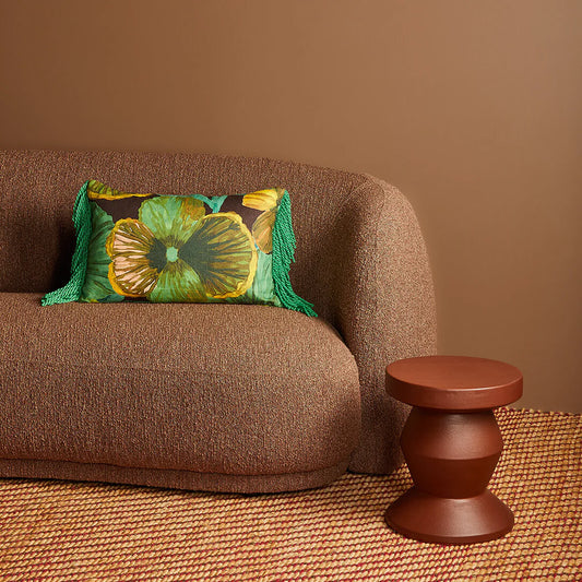 Wild Pansy Emerald 60x40cm Cushion