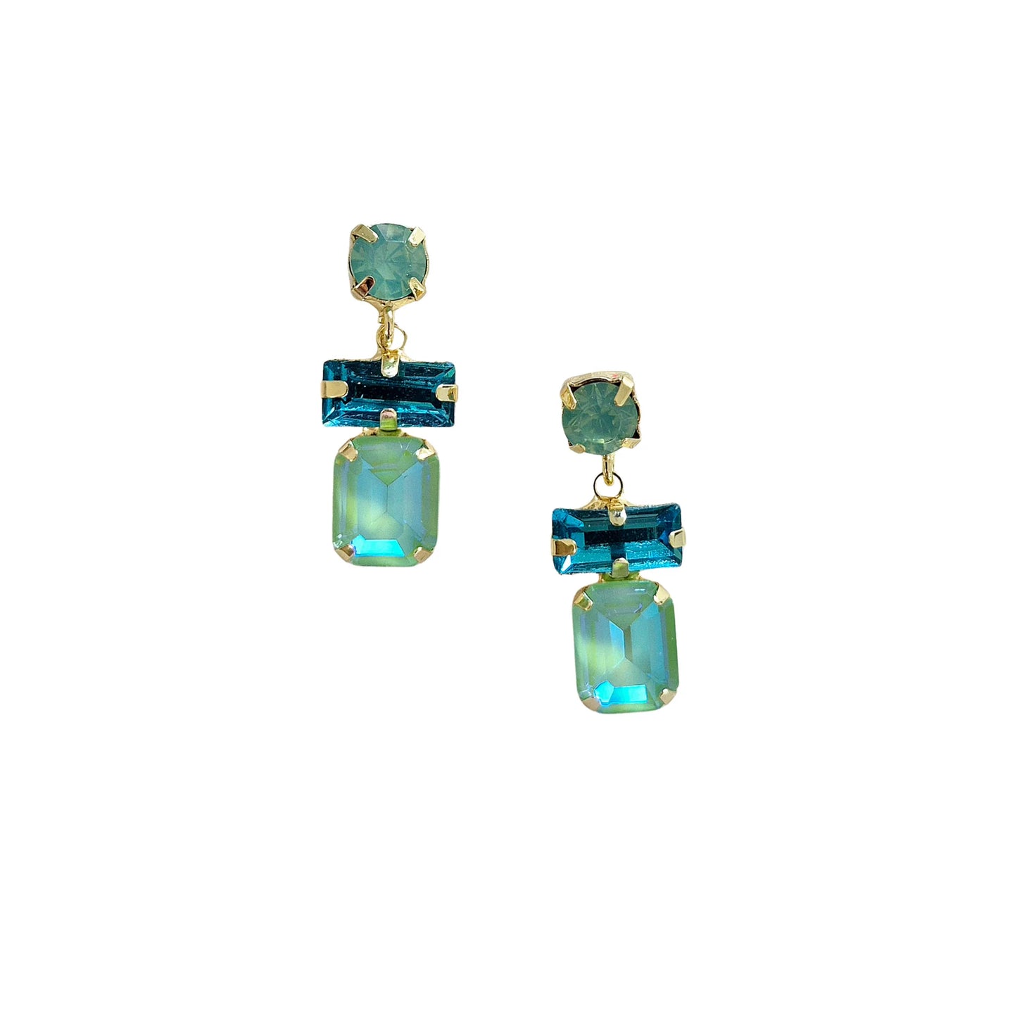 Statement Gem Earring | Green