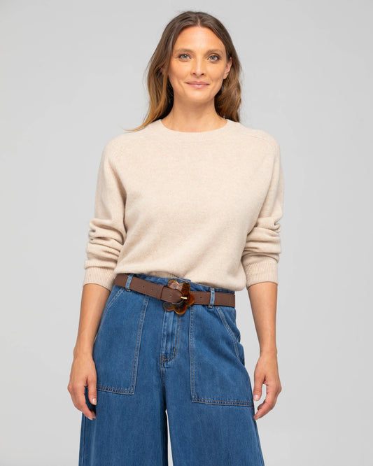 Flower Belt | Chocolate Pebble