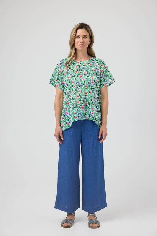 Zimmi Top | Birds & Flowers