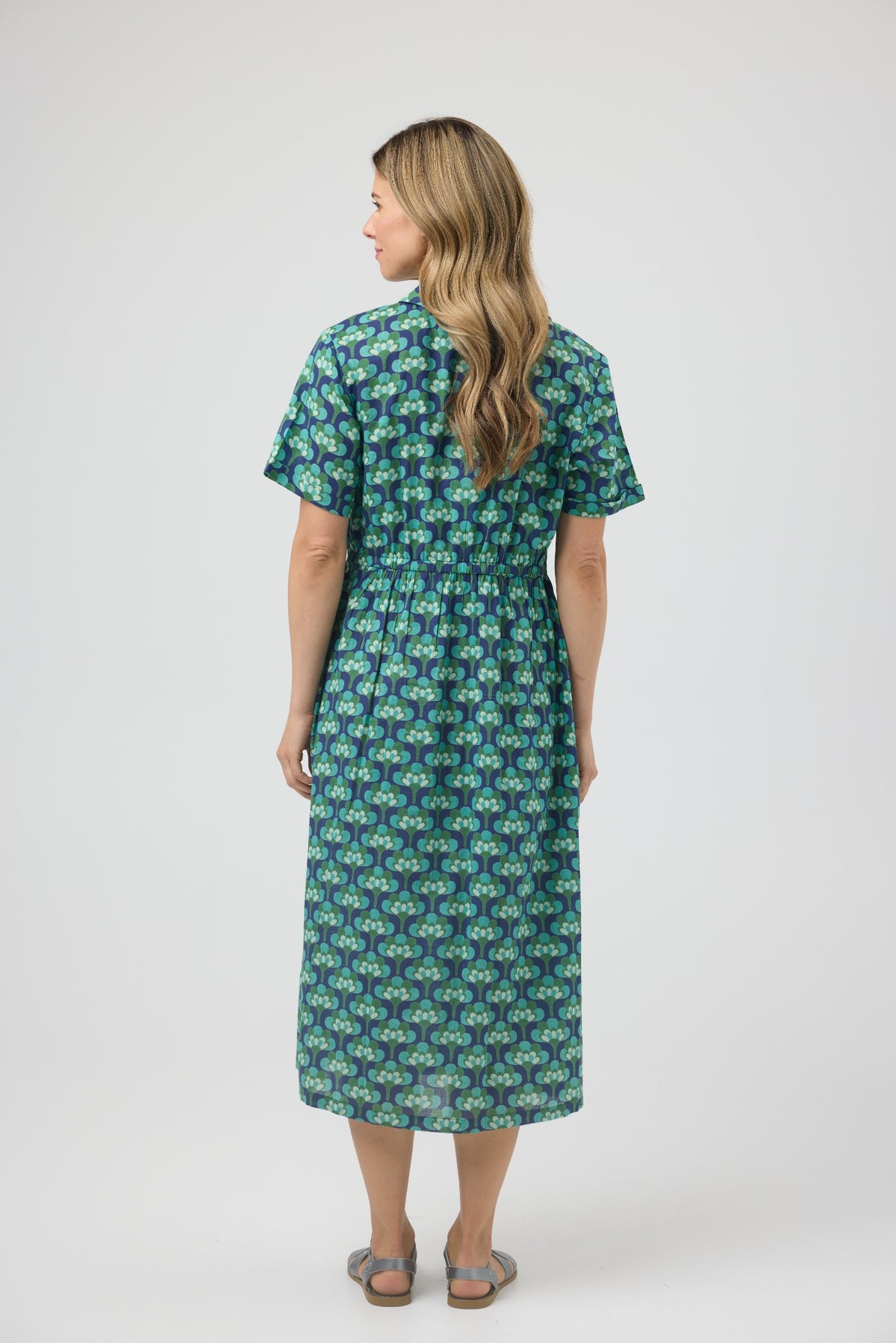 City Cotton Dress | Broccoli