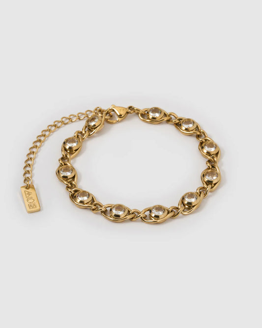 Cassandra Gold Bracelet | Stone