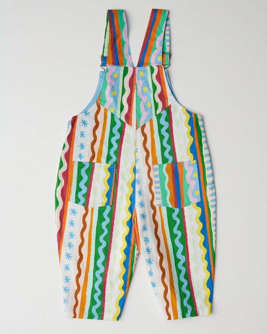 Beach Patterns Baby Overalls