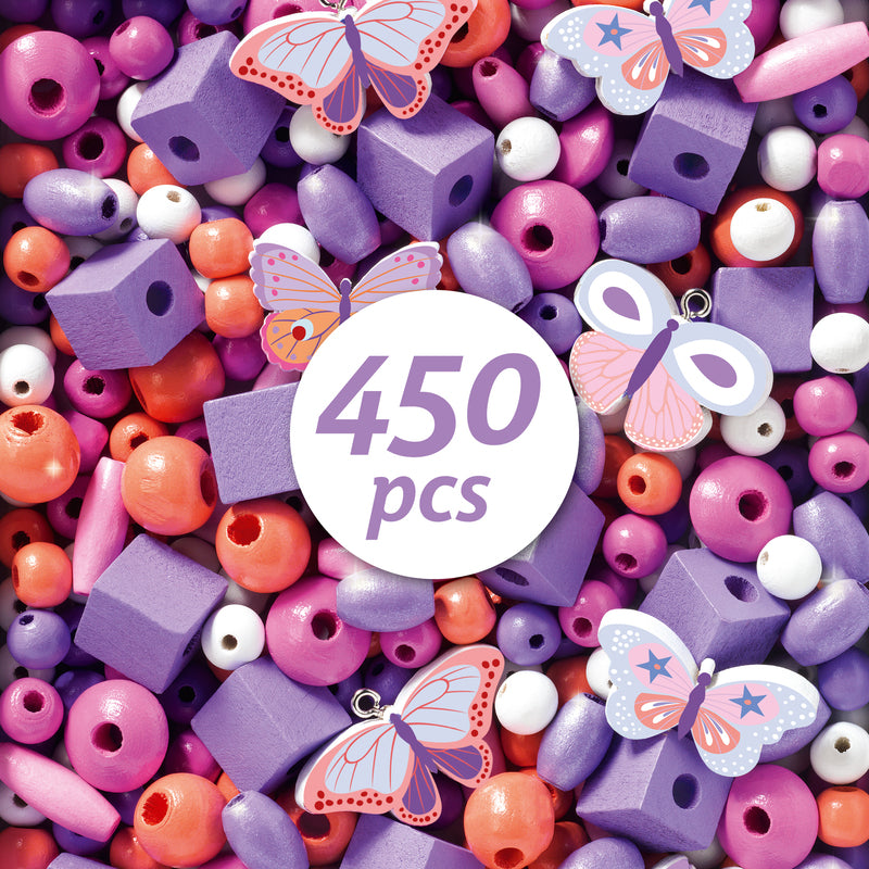 *RETURNS SOON** Colourful Butterfly Wooden Beads