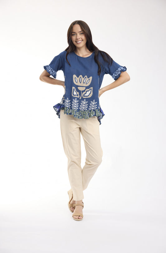 Liberte Frill Top | Blue