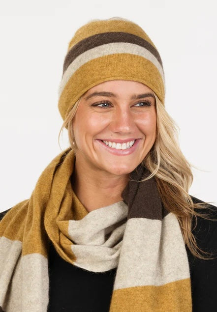 Native World Possum Merino Travel Beanie | Cocoa