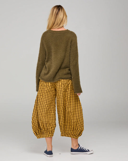 Guru Pant | Mustard Seersucker