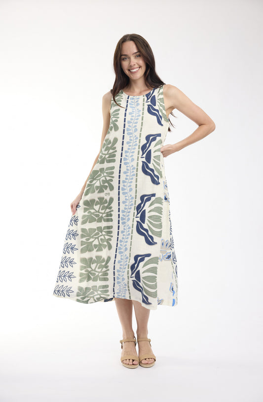 Liberte Sleeveless Midi Dress | White