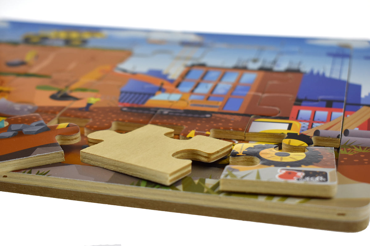 Construction Site Jigsaw Puzzle 24pcs