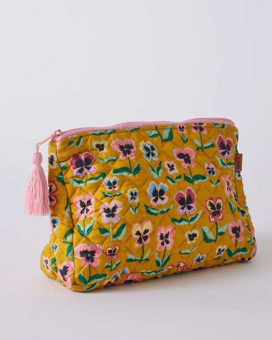 **COMING SOON** Pretty Pansy Toiletry Cotton Purse