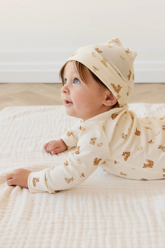 Organic Cotton Reese Zip Onepiece | Forest Friends