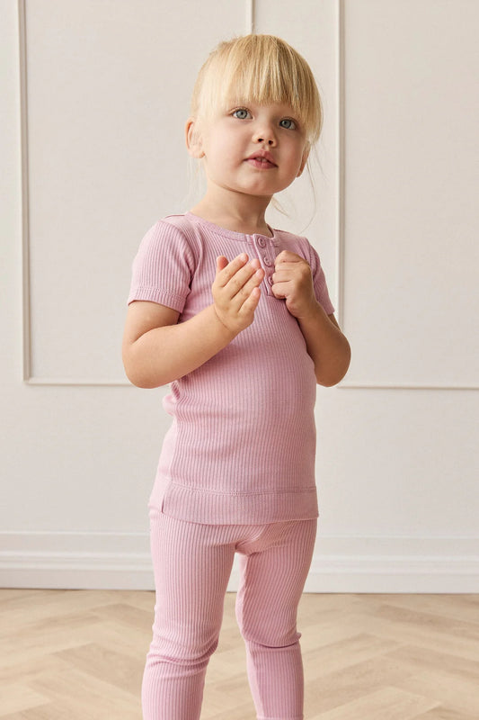 Organic Cotton Modal Everyday Legging | Dahlia