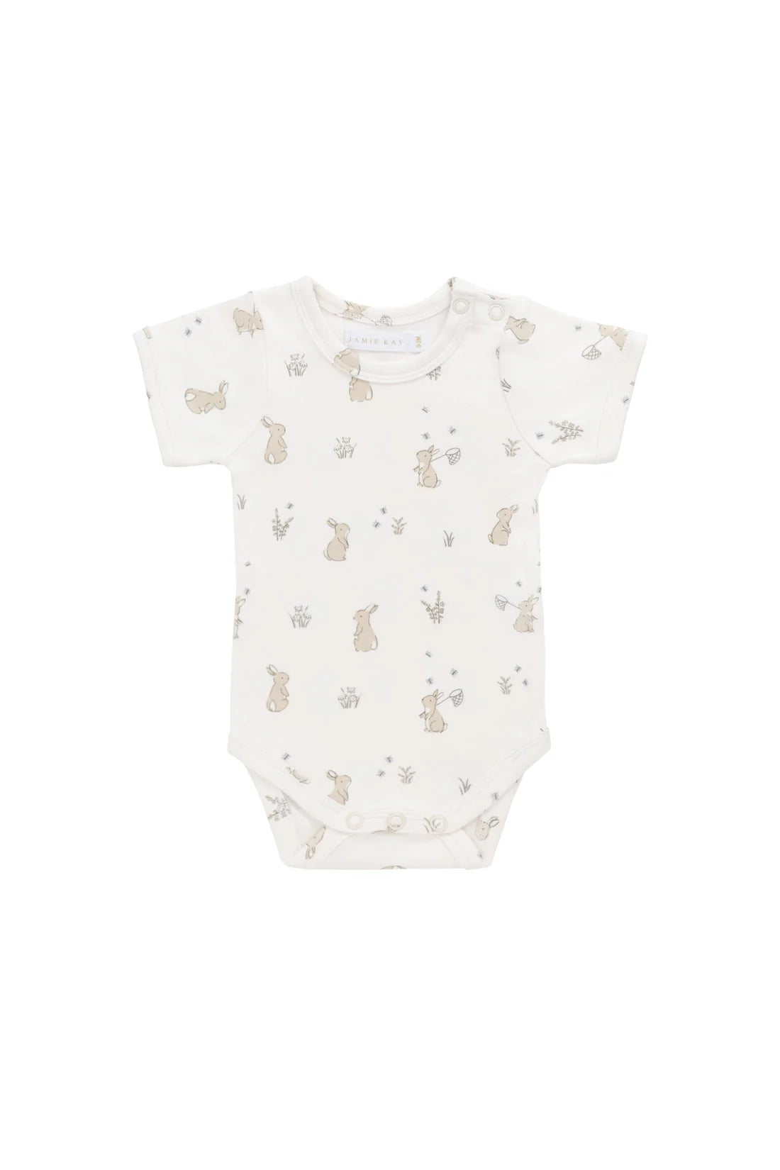 Organic Cotton Hudson Short Sleeve Bodysuit | Lapin Jardin