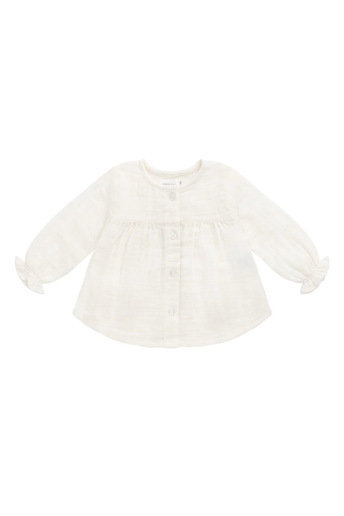 Organic Cotton Muslin Eloise Top | Parchment