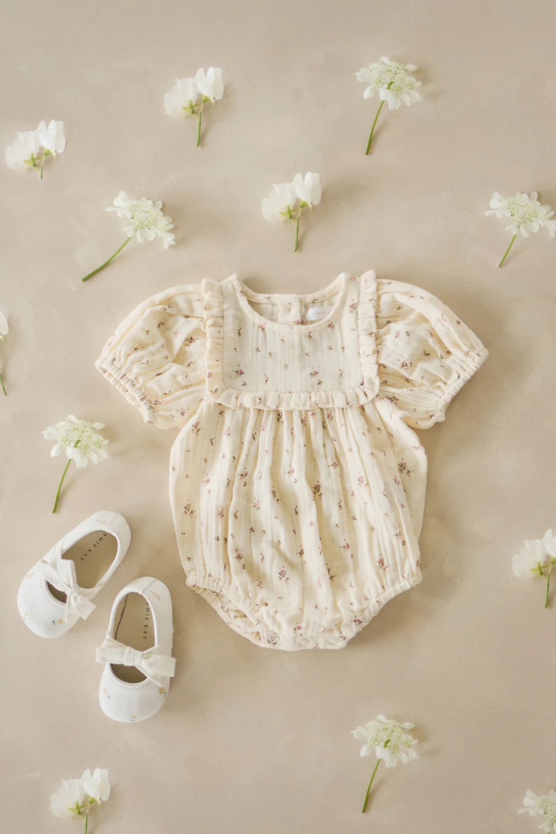 Organic Cotton Muslin Odette Playsuit | Dina Antique