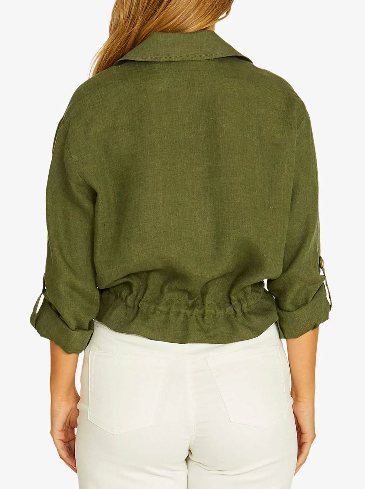 Drawstring Jacket | Evergreen