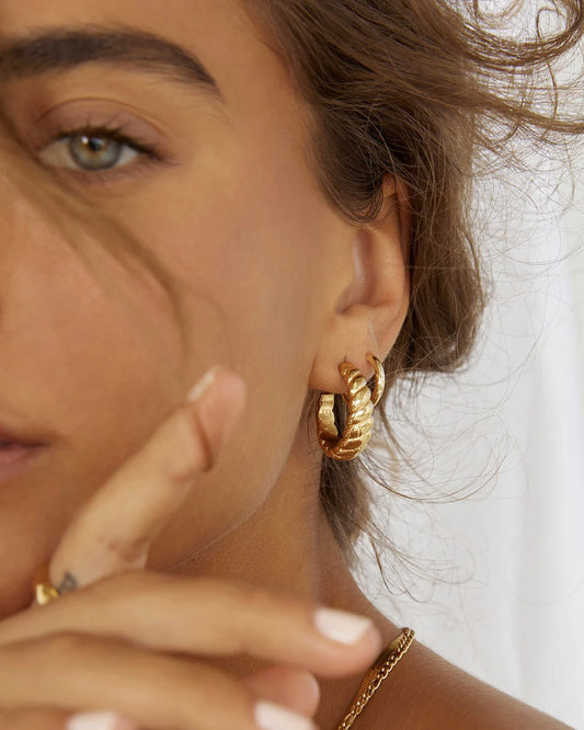 Tilly Gold Hoop Earrings