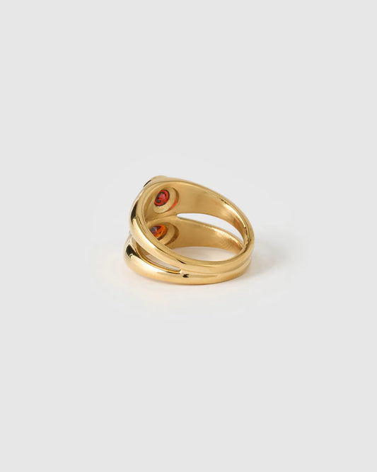 Mali Gold Ring | Ruby