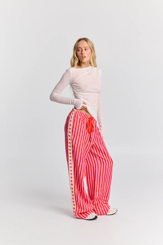 Cherry Ripe Linen Pant