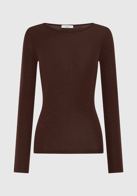 Morri Merino Round Neck | Espresso