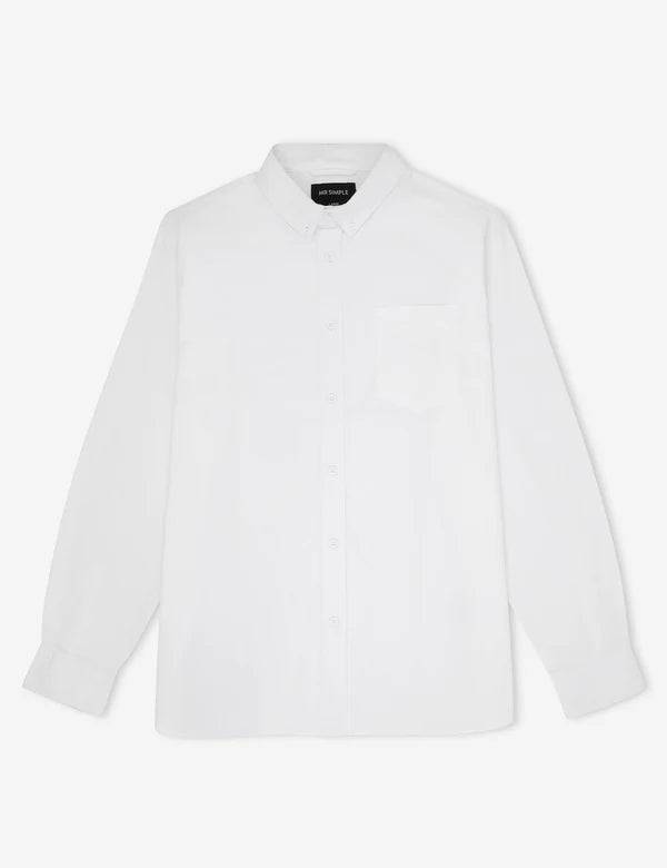 Oxford Long Sleeve Shirt | White