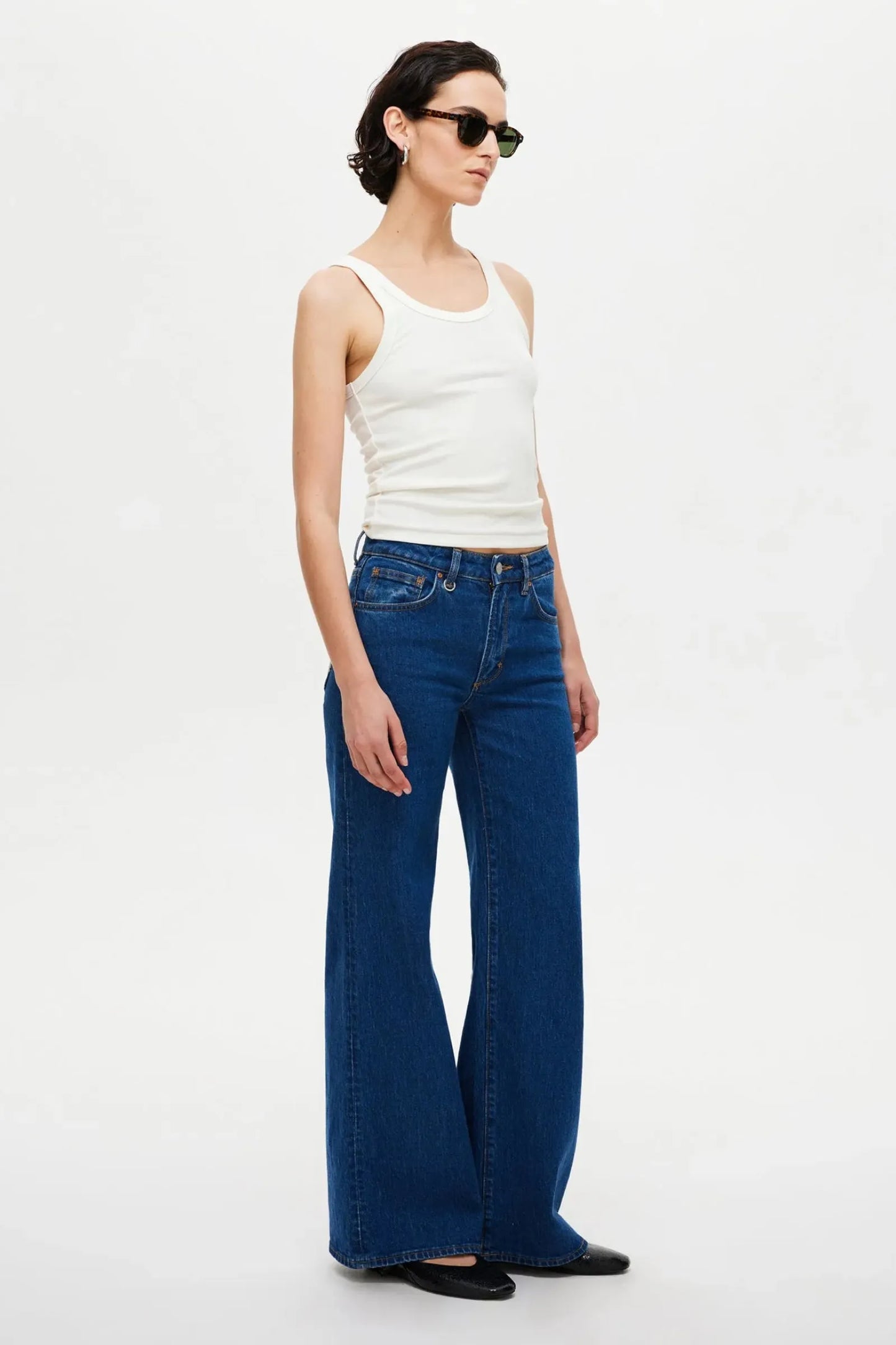 Eva Wide Leg Jean | Royal Indigo