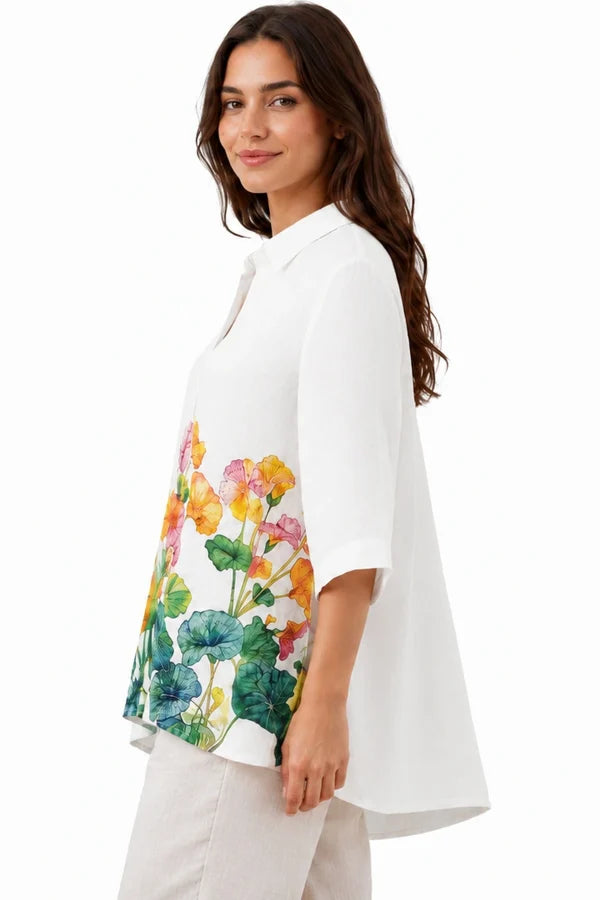 Floral Linen Shirt