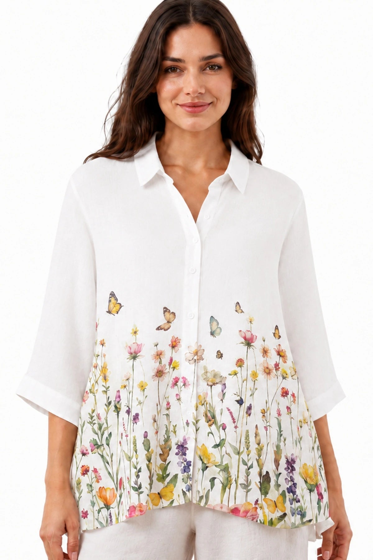 Butterfly Linen Shirt