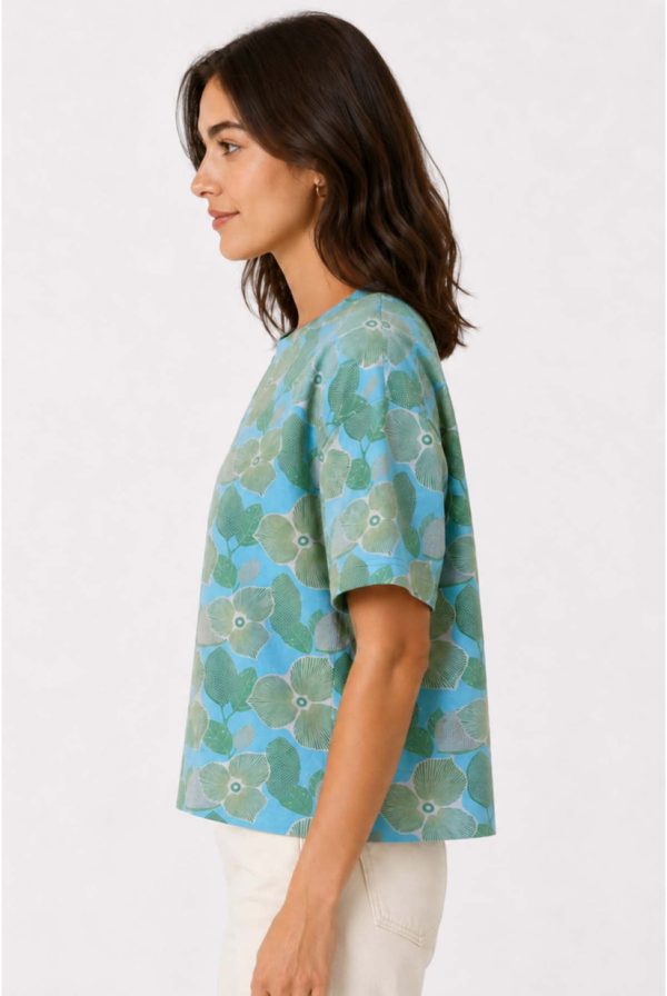 Cotton Tee | Blue/Green