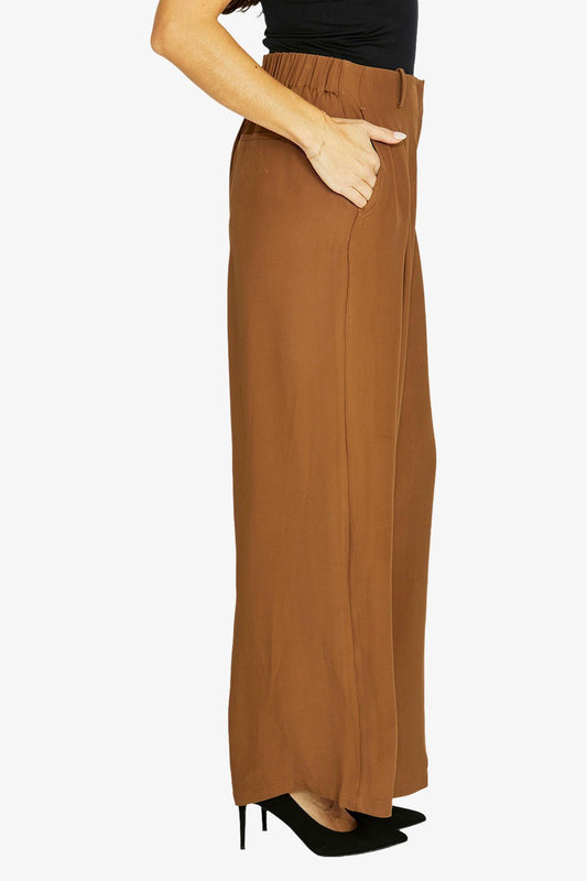 Sammi Wide Leg Pant | Chestnut