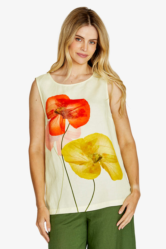 Paola Sleeveless Top | Poppy