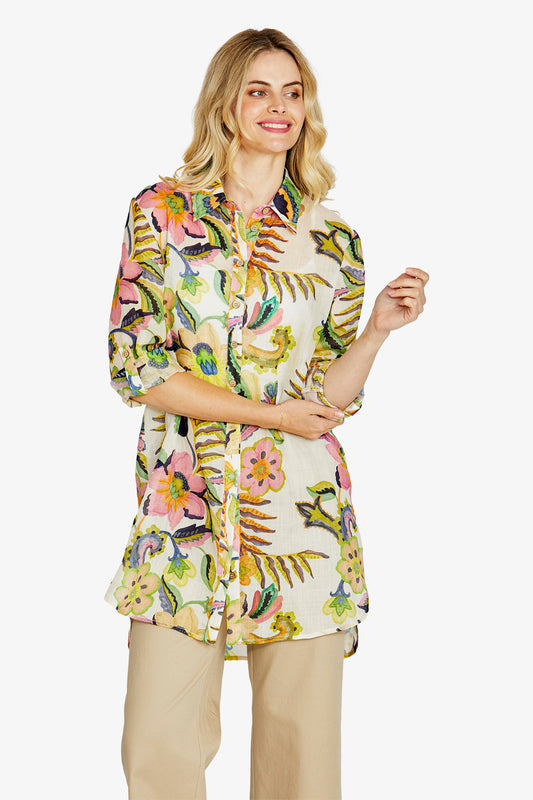 Angela Long Sleeve Tunic | Carnival