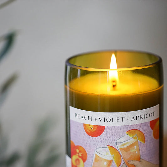 Unwined Candle Co | PEACH + VIOLET + APRICOT