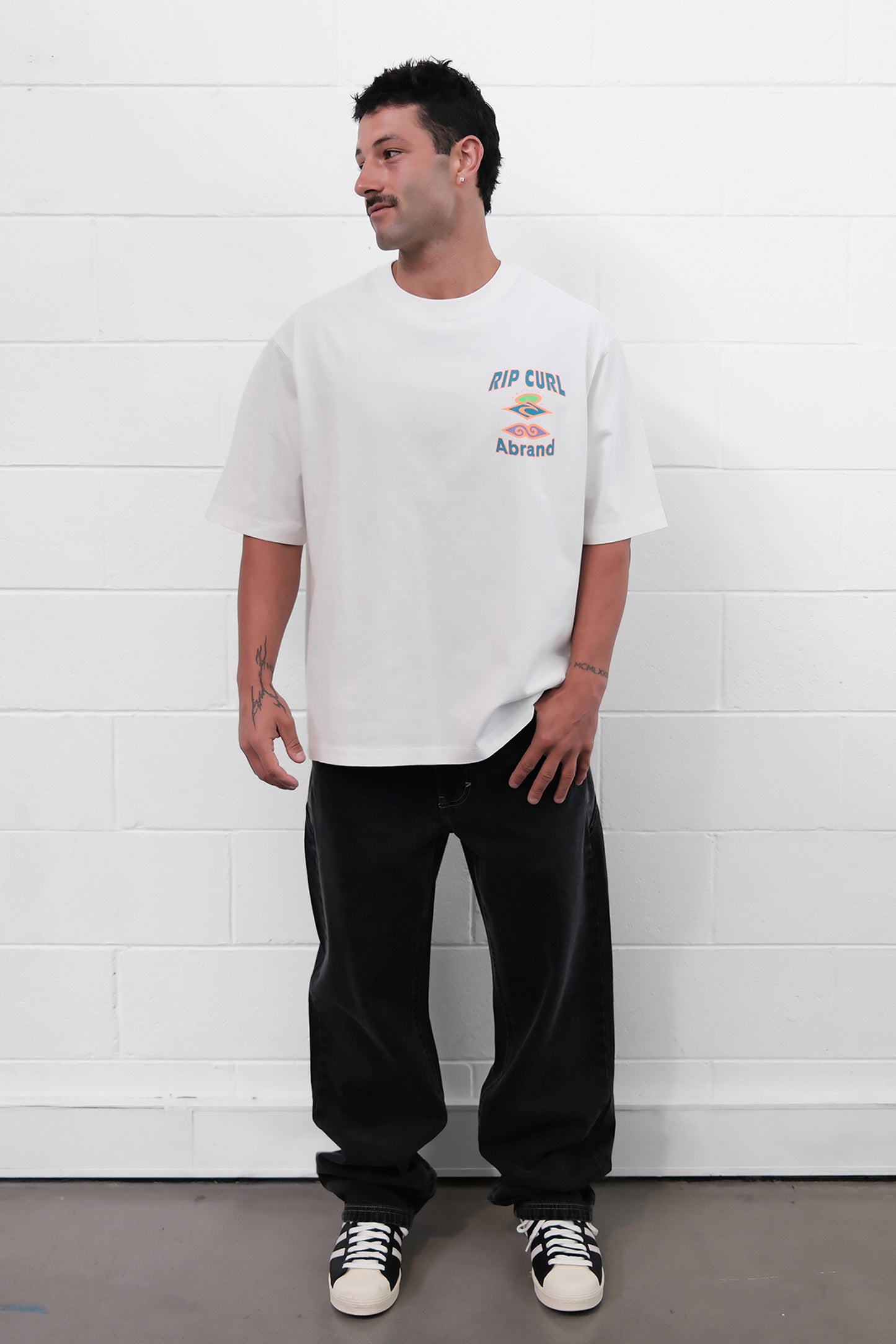 Abrand X Rip Curl Hot Locals Vintage Tee | Vintage White