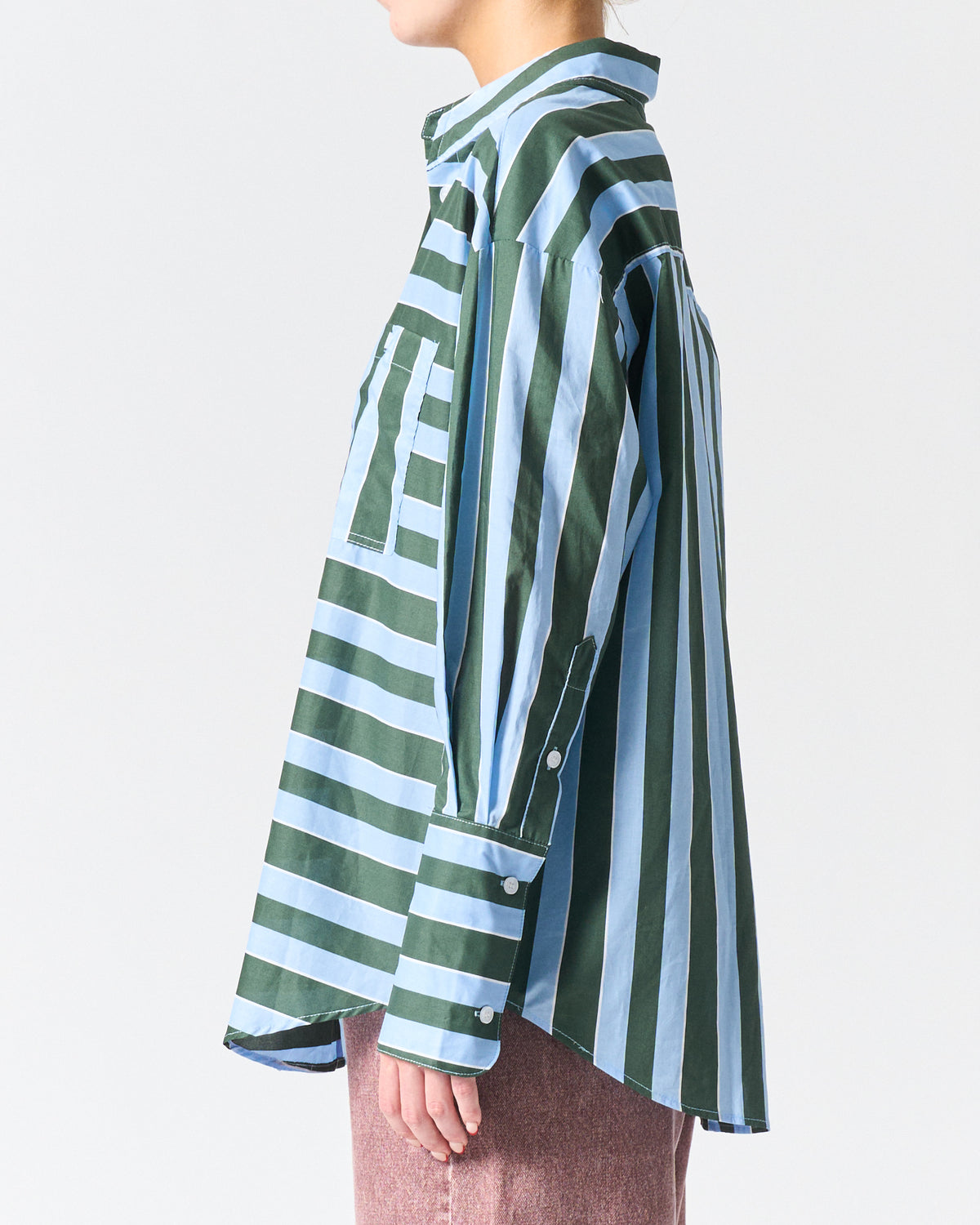 Valencia Shirt | Wide Blue Stripe