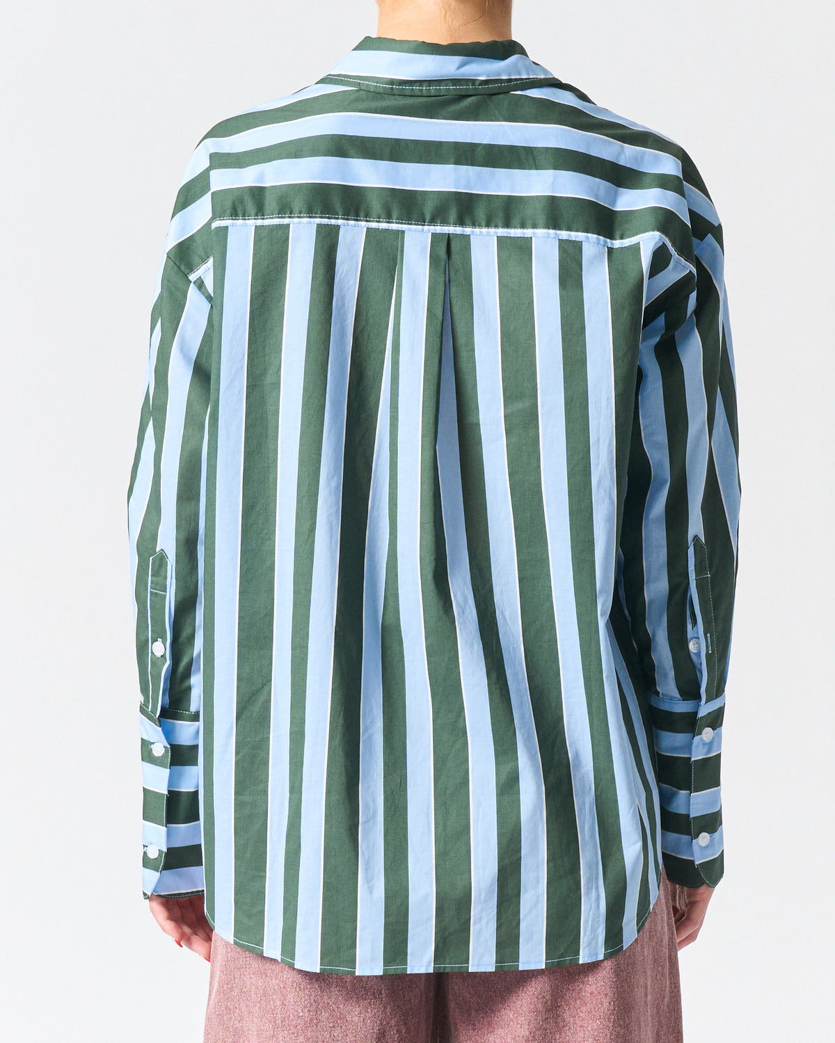 Valencia Shirt | Wide Blue Stripe