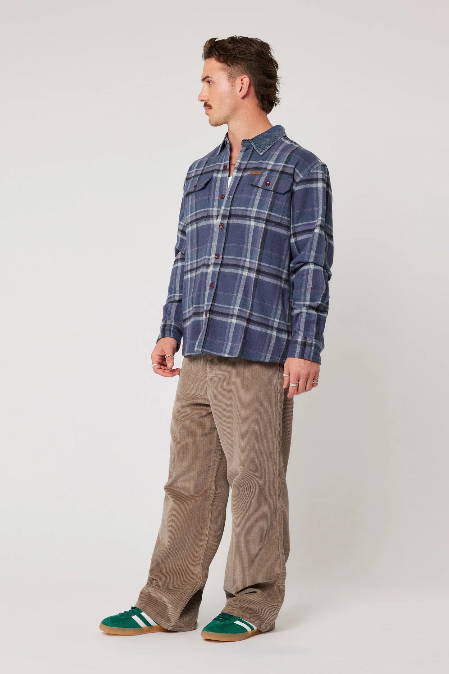 Trailer Check Shirt | Navy