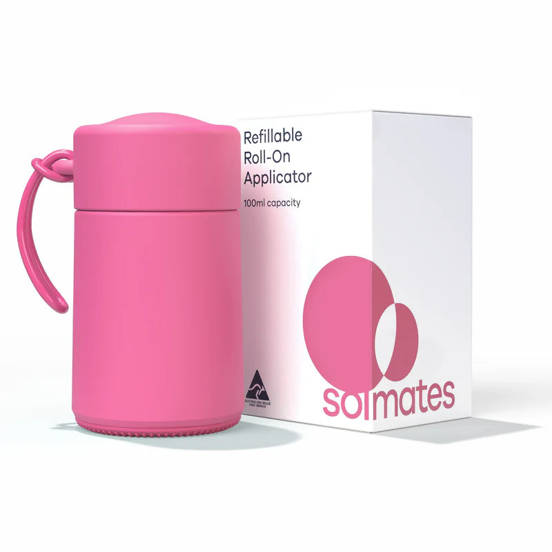 100ml Salt Lake Pink Refillable Roll-On Applicator