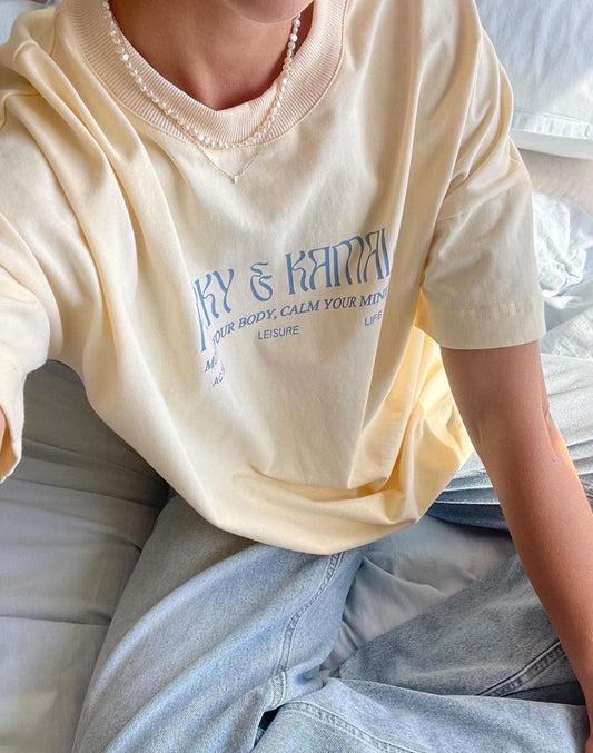 Pinky & Kamal Logo Tee | Cream