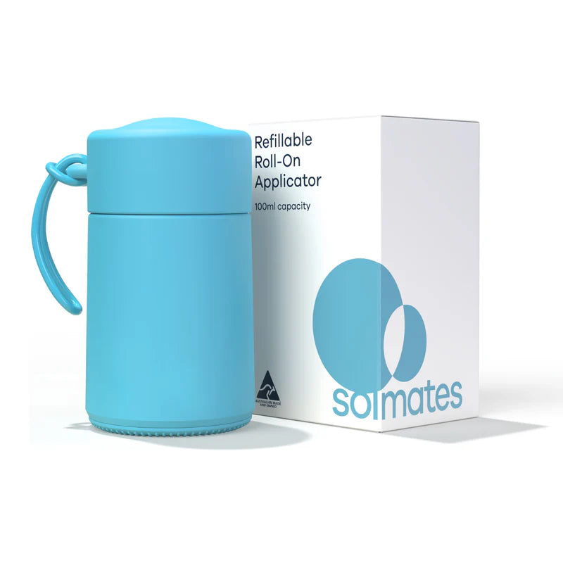 100ml Sky Blue Refillable Roll-On Applicator
