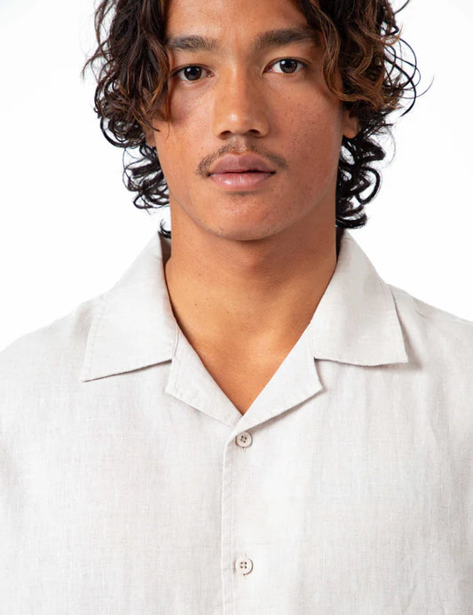 Cuban Short Sleeve Shirt | Natural