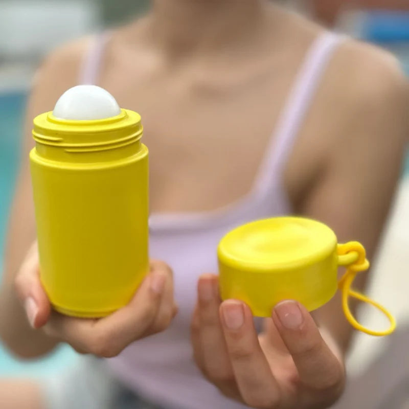 100ml Sunshine Yellow Refillable Roll-On Applicator
